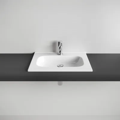 ArkiLife® Smart D 60 - 61x46,5 cm Hvid porcelænsvask