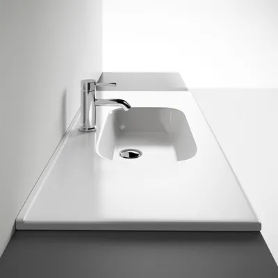 ArkiLife® Smart D 100 - 101x46,5 cm Hvid porcelænsvask