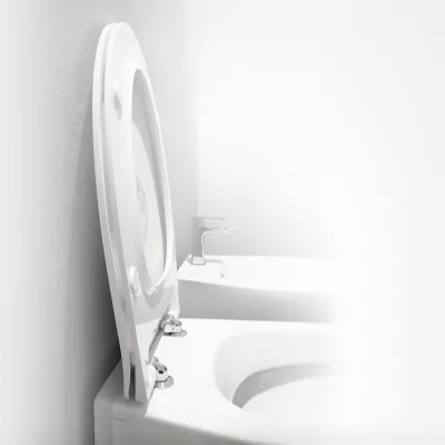 Spazio LFT006 - Toiletsæde, Blank Hvid