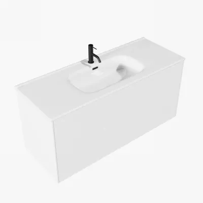 ArkiLife Cobus ACC120 - 121x46,5, Slim-Design Møbel 121x46,5 cm m/Porcelænsvask