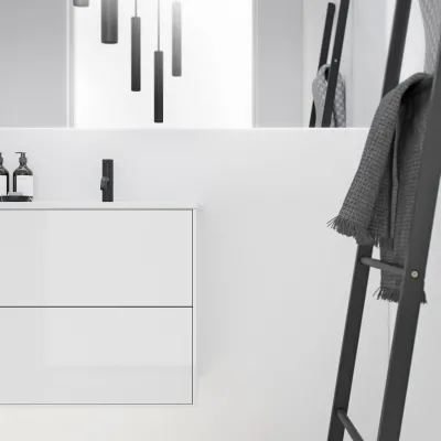 ArkiLife Cobus ACC120D - Slim-Design Møbel 121x46,5 cm  m/Porcelænsvaske