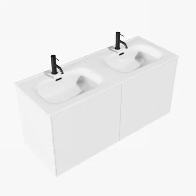 ArkiLife Cobus ACC120D - Slim-Design Møbel 121x46,5 cm  m/Porcelænsvaske