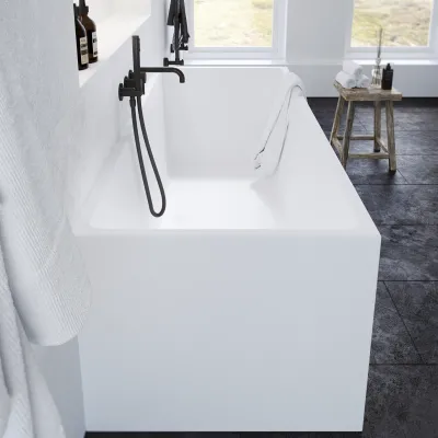 Frozen Tub 180 - Badekar 180x76, Massiv Mathvid SolidTec®